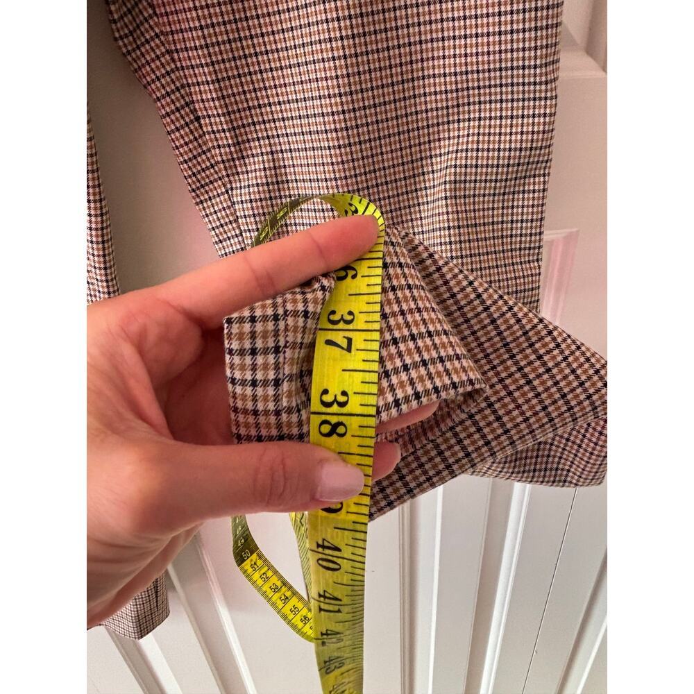 Talbots Signature Brown Plaid Dress Pants Size 8 - Picture 7 of 10